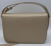 CELINE CLASSIQUE TRIOMPHE BAG IN SHINY CALFSKIN 187363 - BEIGE