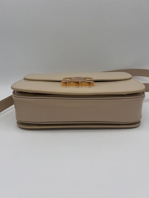 CELINE CLASSIQUE TRIOMPHE BAG IN SHINY CALFSKIN 187363 - BEIGE