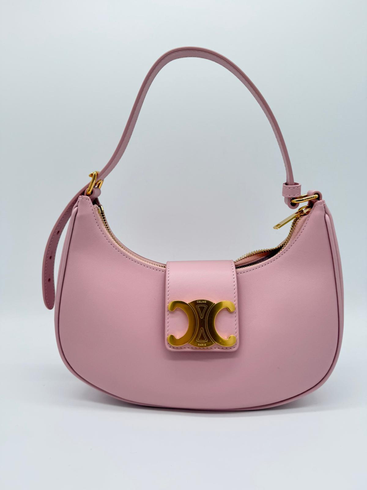 CELINE MEDIUM AVA TRIOMPHE BAG in Smooth Calfskin 114492 - PINK