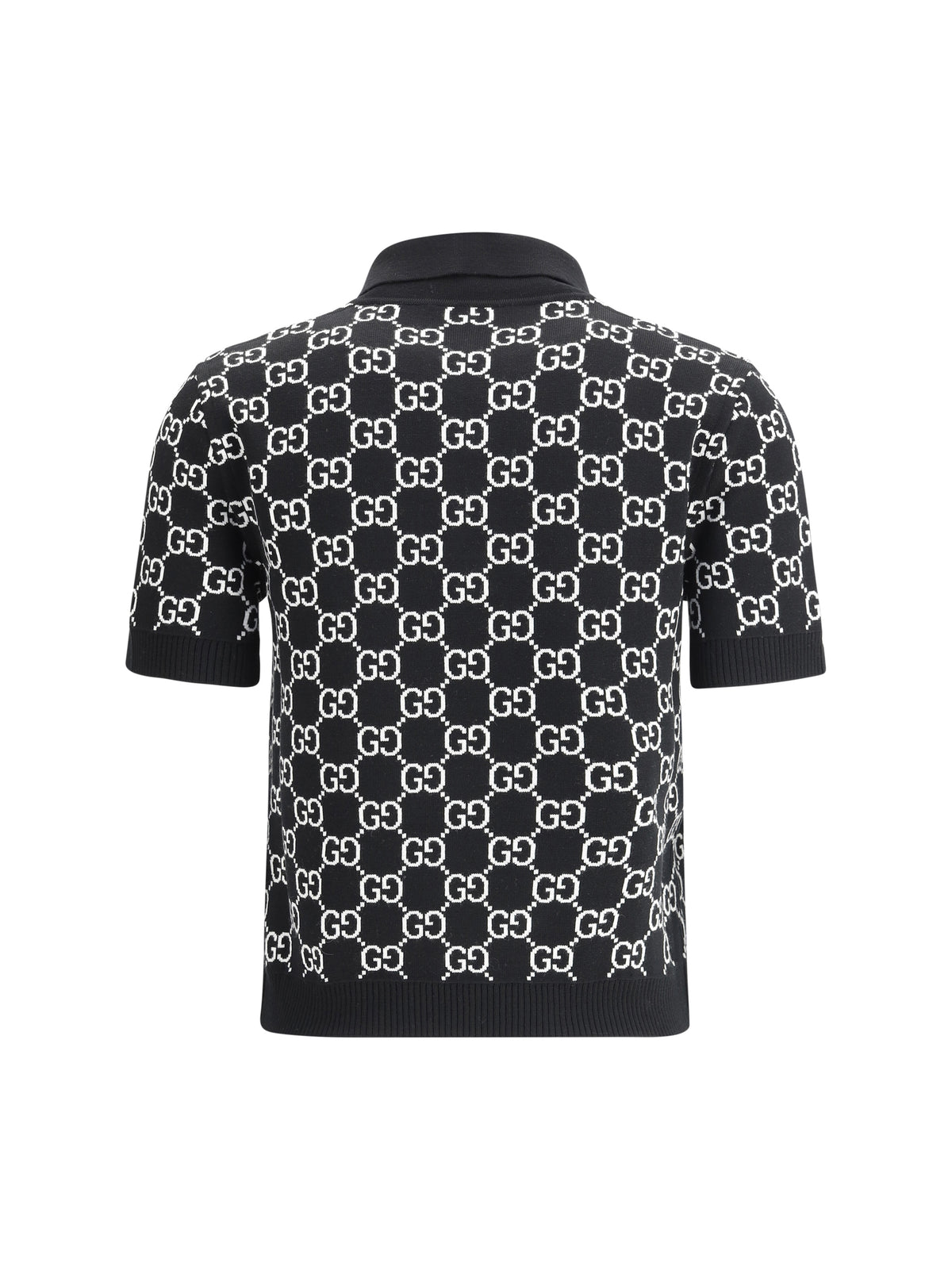 GUCCI Gucci Women Gg Wool Jacquard Polo Top