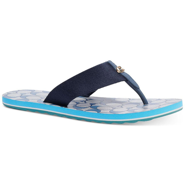 Zoe Webbed Womens Thong Slip On Flip-Flops