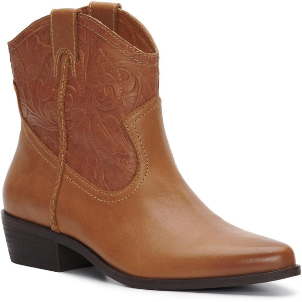 Hadrya Womens Suede Ankle Cowboy, Western Boots