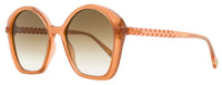 Chloe Geometric Braided Sunglasses CH0003S 002 Coral 55mm Coral