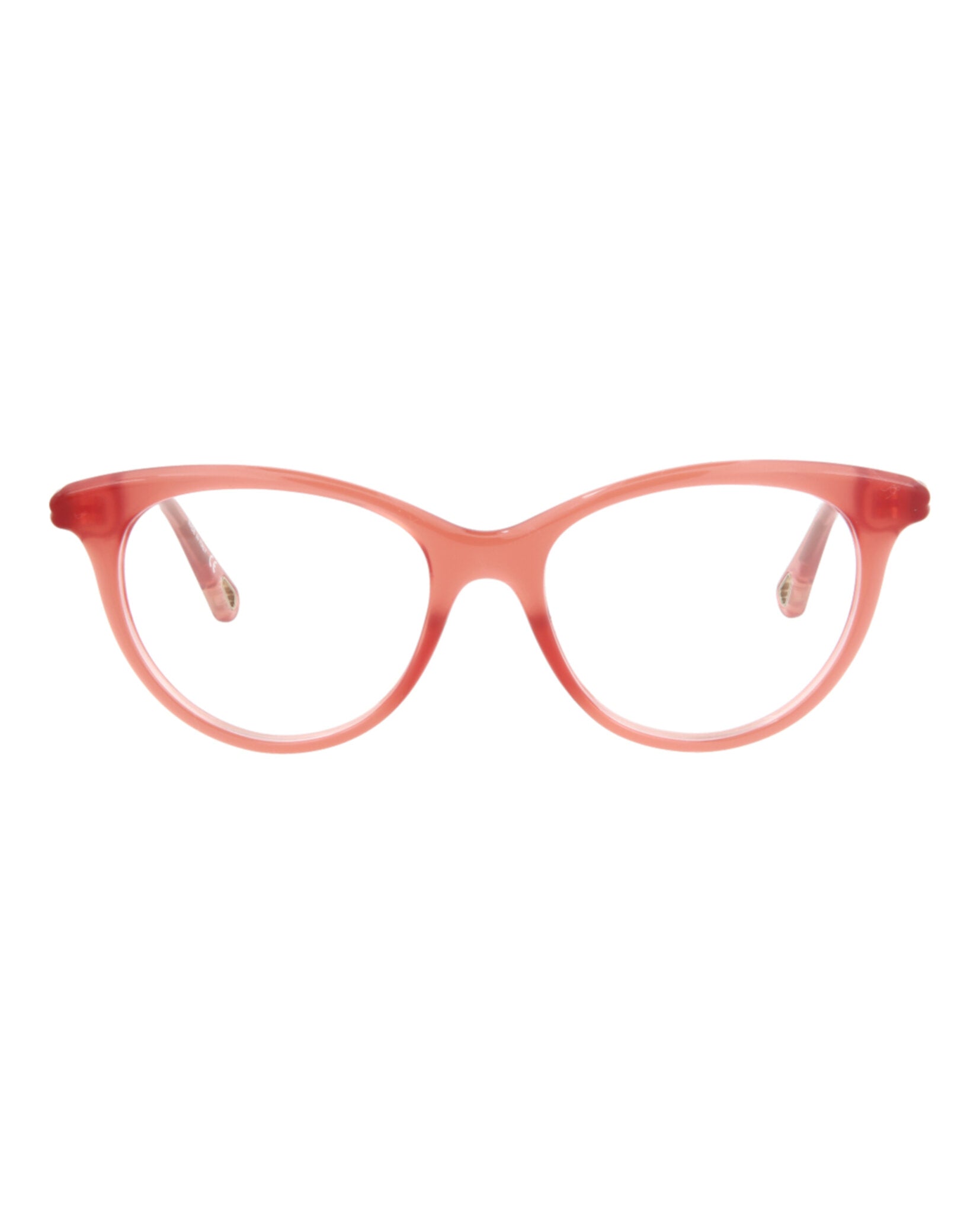 Chloé Womens Cat Eye Pink Pink Transparent Fashion Designer Eyewear Pink Pink Transparent