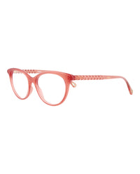 Chloé Womens Cat Eye Pink Pink Transparent Fashion Designer Eyewear