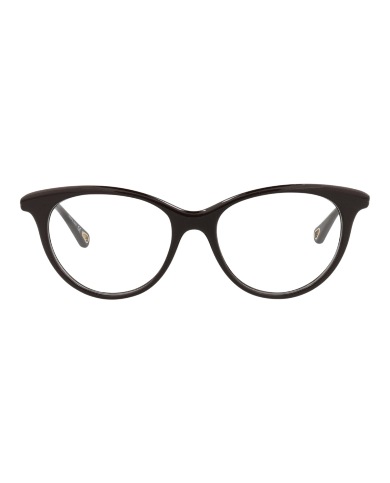 Chloé Womens Cat Eye Brown Brown Transparent Fashion Designer Eyewear