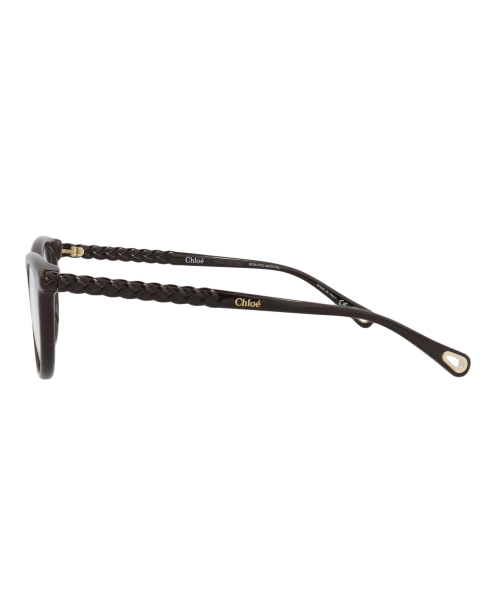 Chloé Womens Cat Eye Brown Brown Transparent Fashion Designer Eyewear