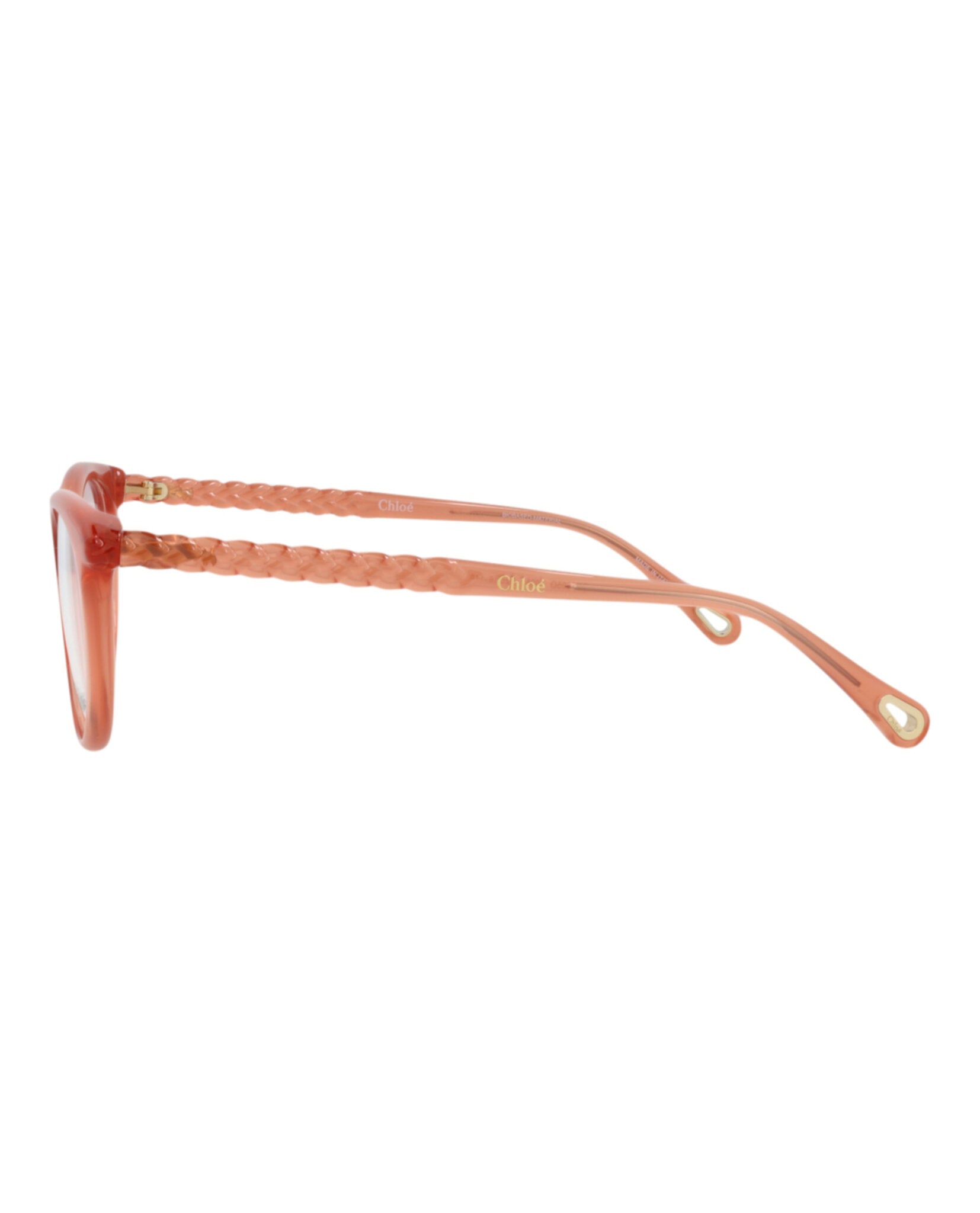 Chloé Womens Cat Eye Pink Pink Transparent Fashion Designer Eyewear