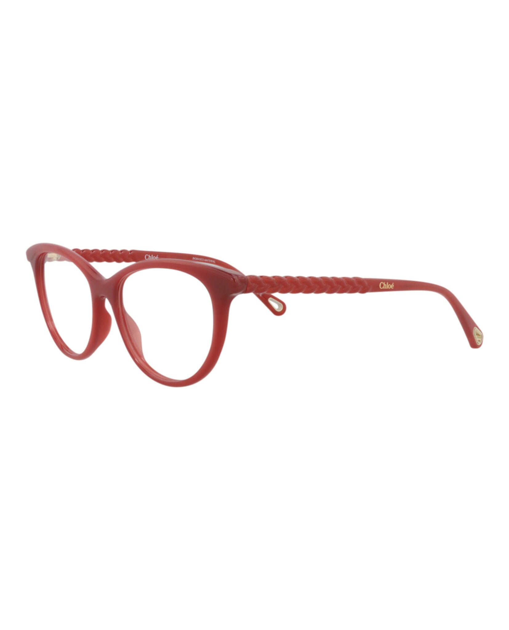 Chloé Chloé Womens Cat Eye Orange Orange Transparent Fashion Designer Eyewear
