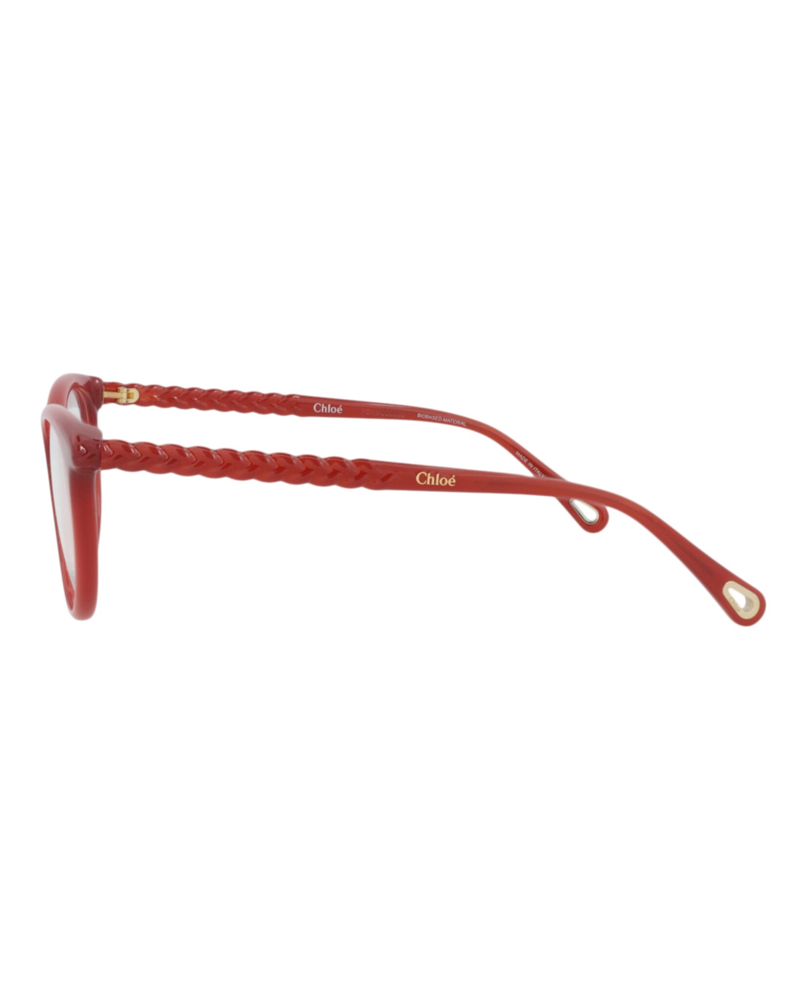 Chloé Chloé Womens Cat Eye Orange Orange Transparent Fashion Designer Eyewear