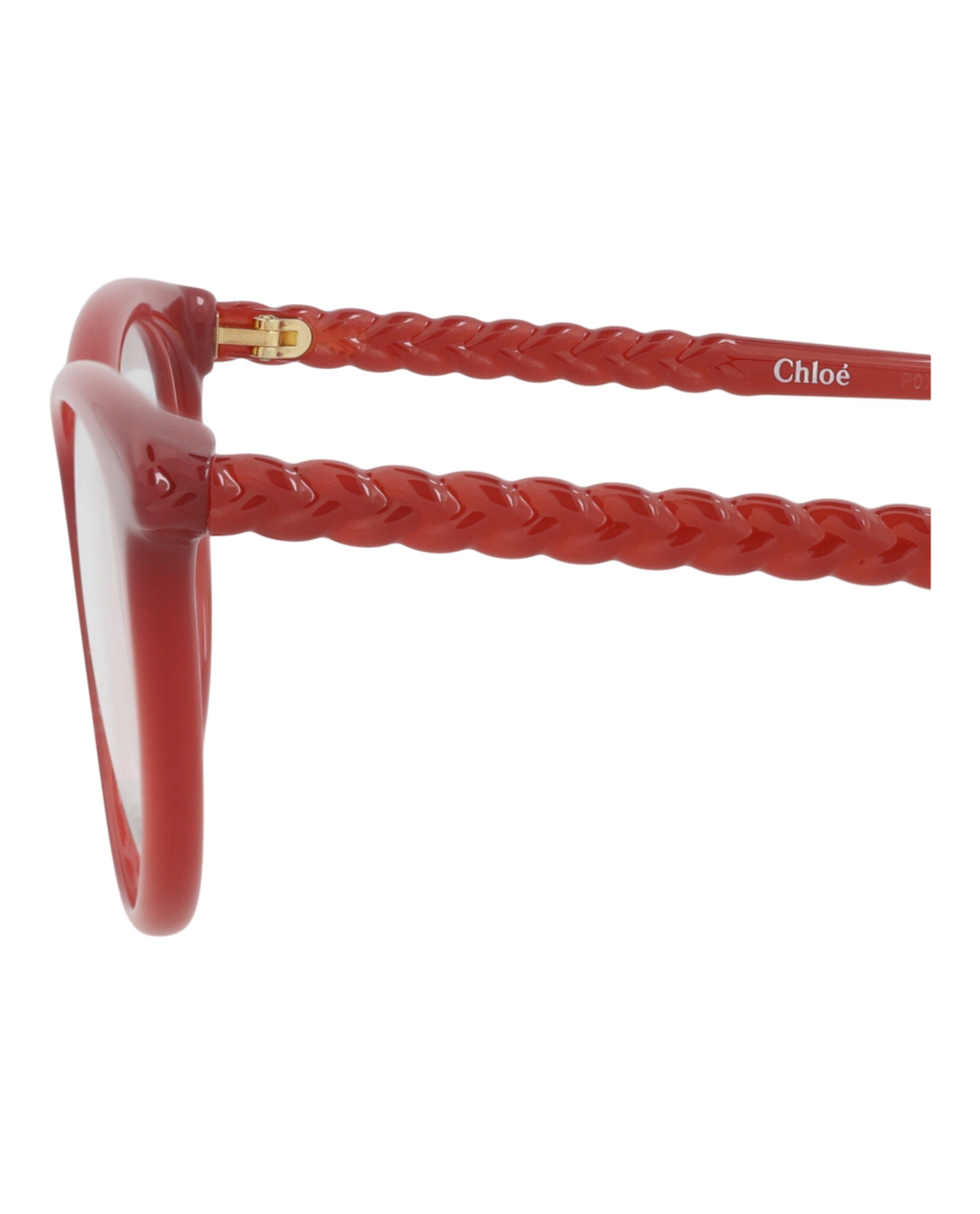 Chloé Chloé Womens Cat Eye Orange Orange Transparent Fashion Designer Eyewear