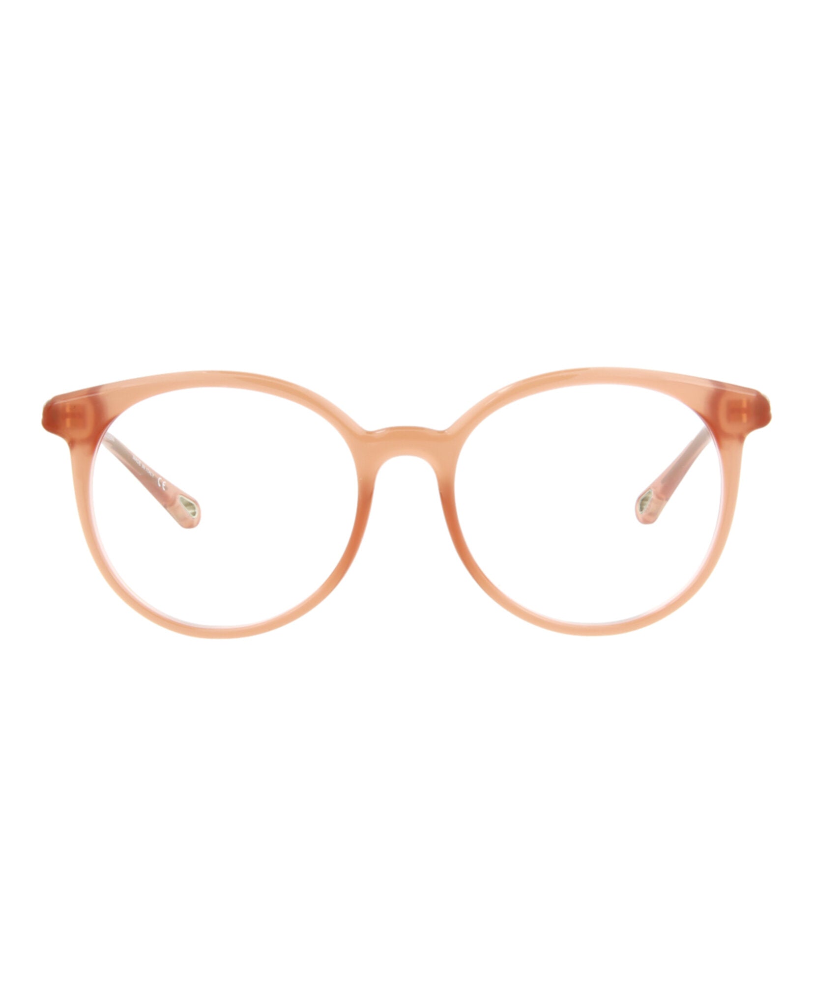 Chloé Chloé Womens Round/Oval Pink Pink Transparent Fashion Designer Eyewear