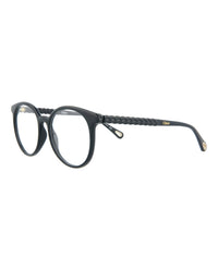 Chloé Chloé Womens Round/Oval Blue Blue Transparent Fashion Designer Eyewear