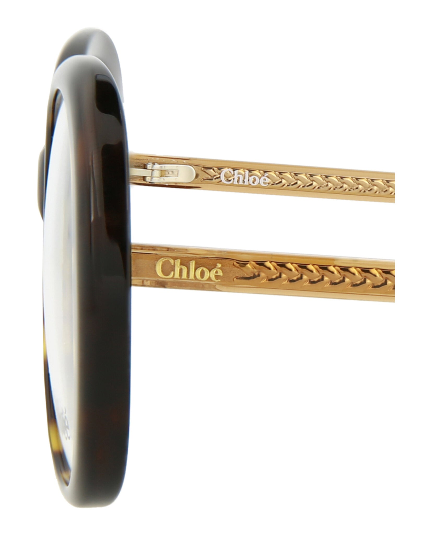 Chloé Chloé Womens Round/Oval Havana Brown Transparent Fashion Designer Eyewear