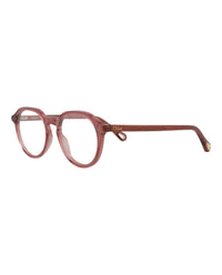 Chloé Womens Round/Oval Pink Pink Transparent Fashion Designer Eyewear