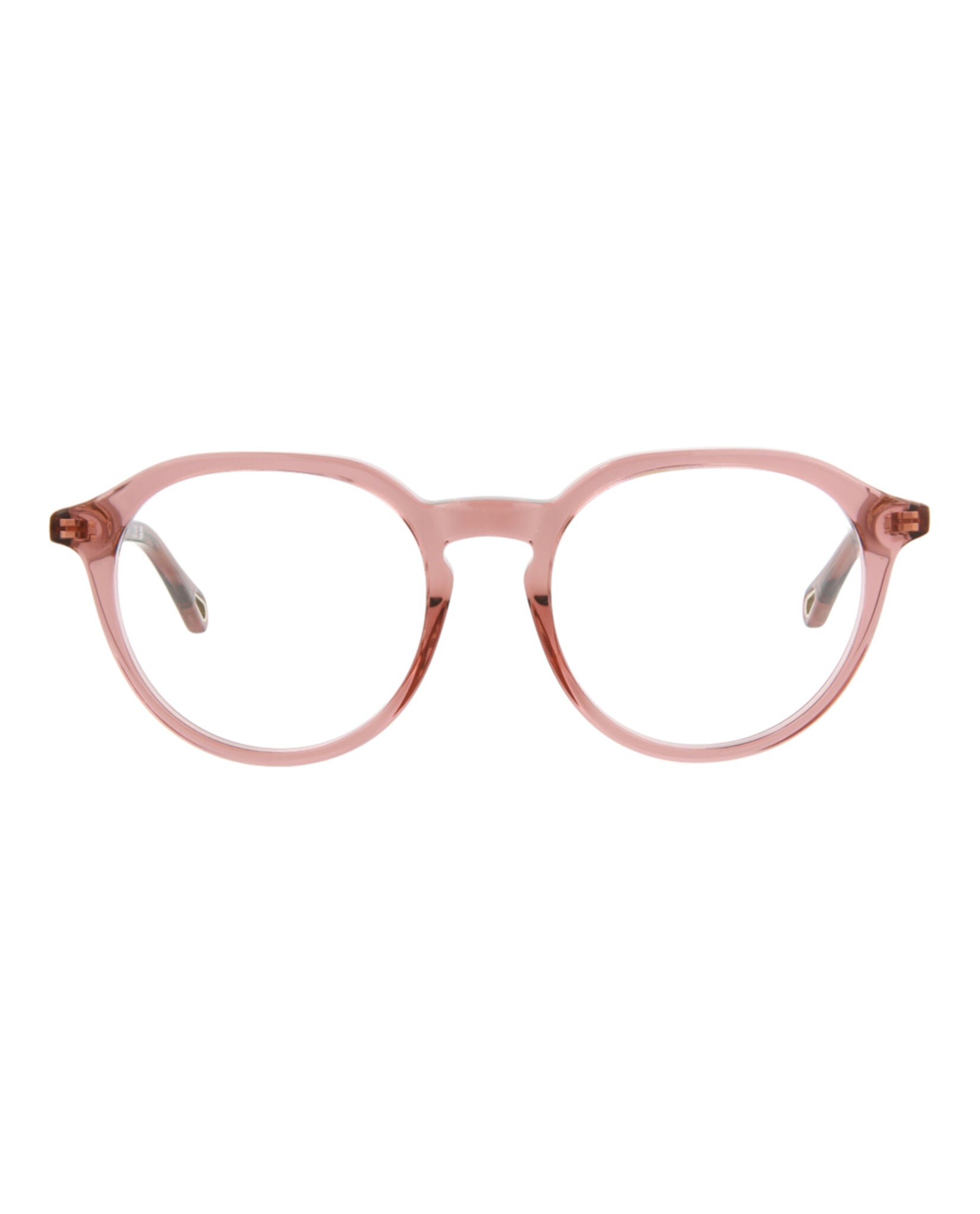 Chloé Chloé Womens Round/Oval Pink Pink Transparent Fashion Designer Eyewear
