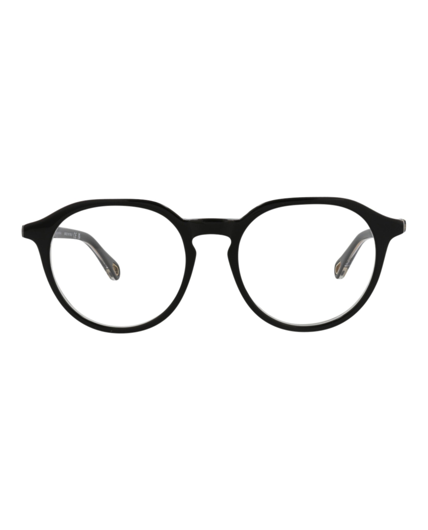 Chloé Chloé Womens Round/Oval Black Black Transparent Fashion Designer Eyewear