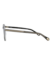 Chloé Chloé Womens Round/Oval Black Black Transparent Fashion Designer Eyewear
