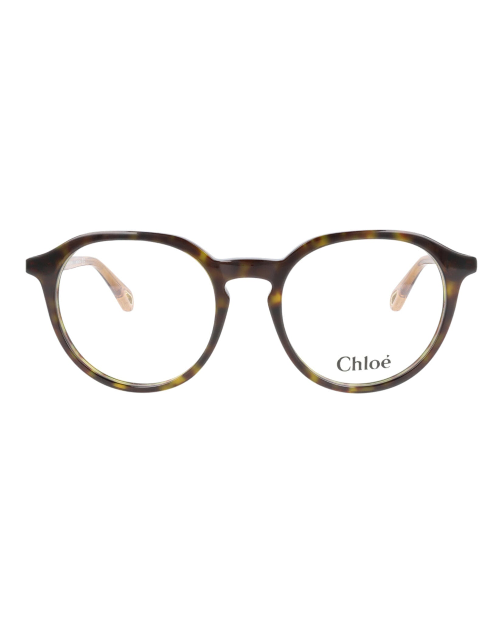 Chloé Chloé Womens Round/Oval Havana Brown Transparent Fashion Designer Eyewear
