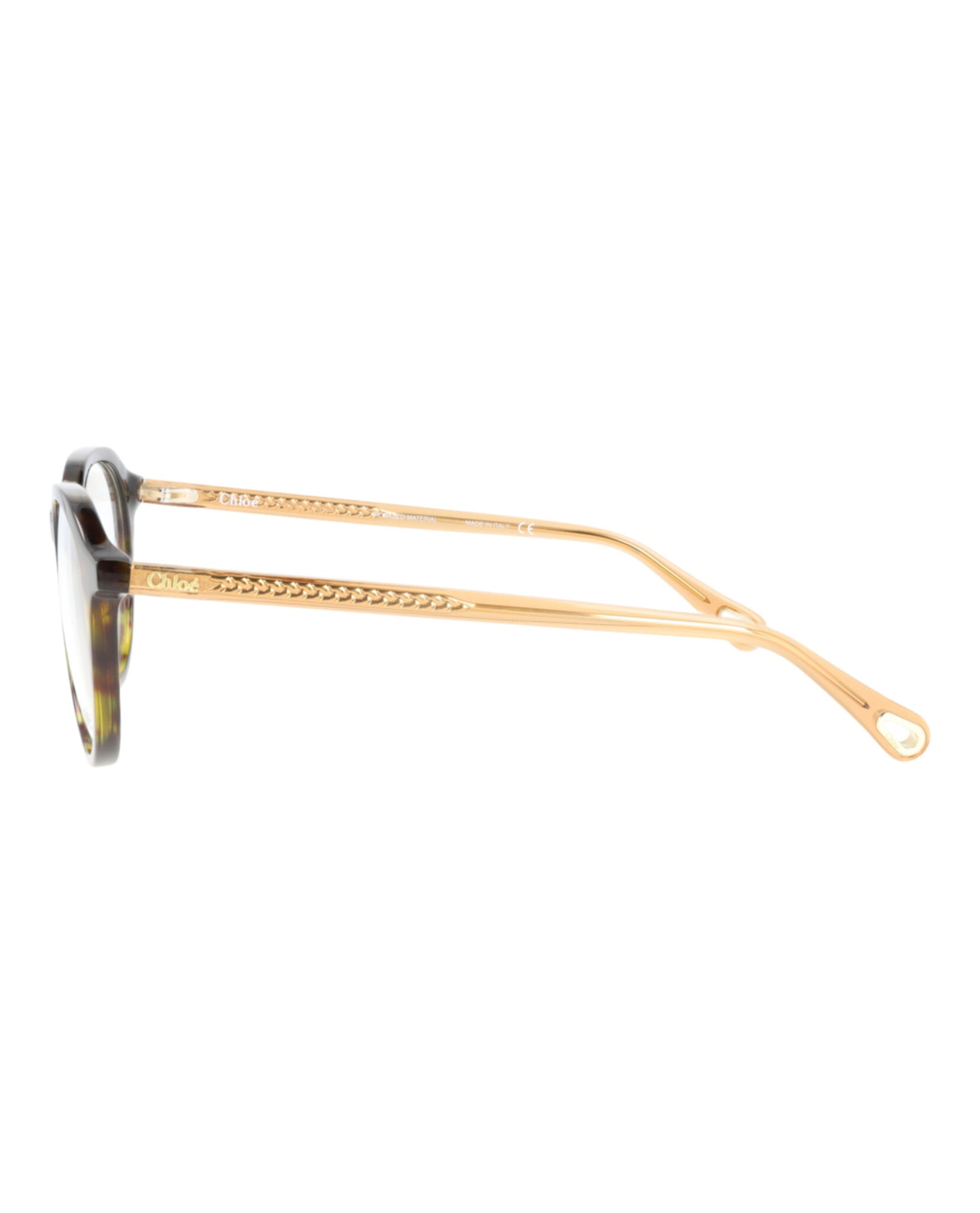 Chloé Chloé Womens Round/Oval Havana Brown Transparent Fashion Designer Eyewear