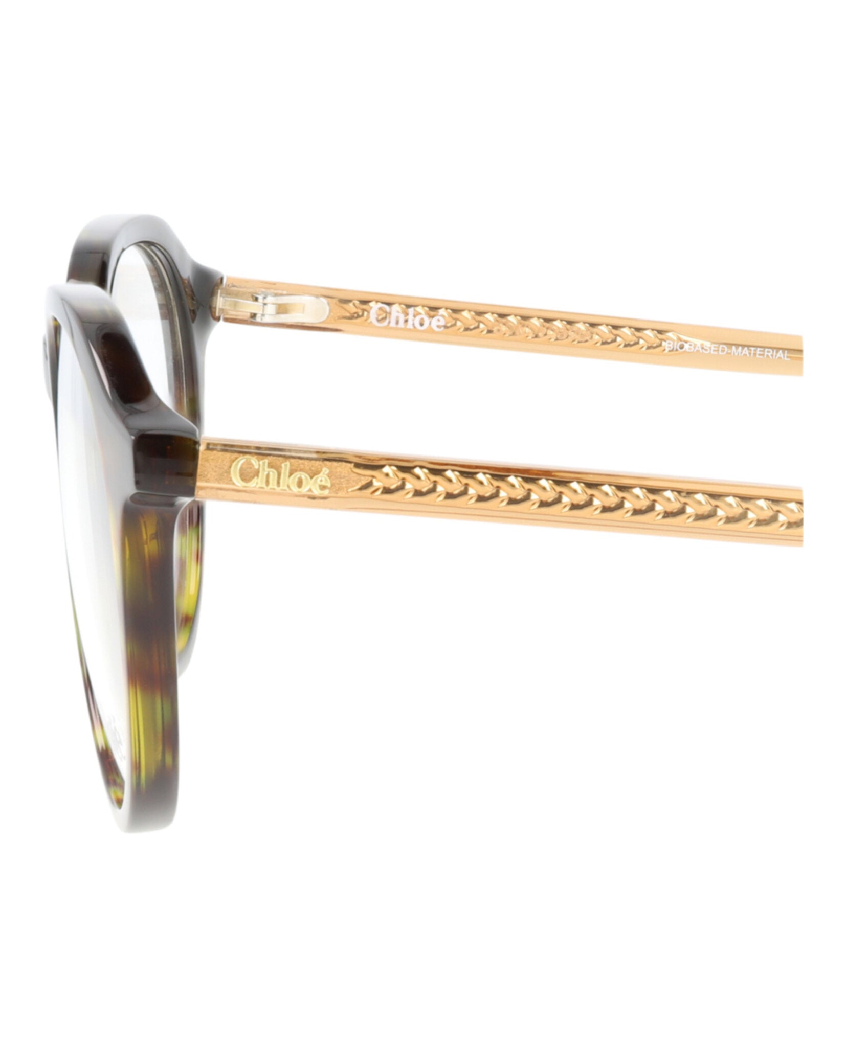 Chloé Chloé Womens Round/Oval Havana Brown Transparent Fashion Designer Eyewear