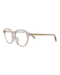 Chloé Chloé Womens Round/Oval Pink Pink Transparent Fashion Designer Eyewear