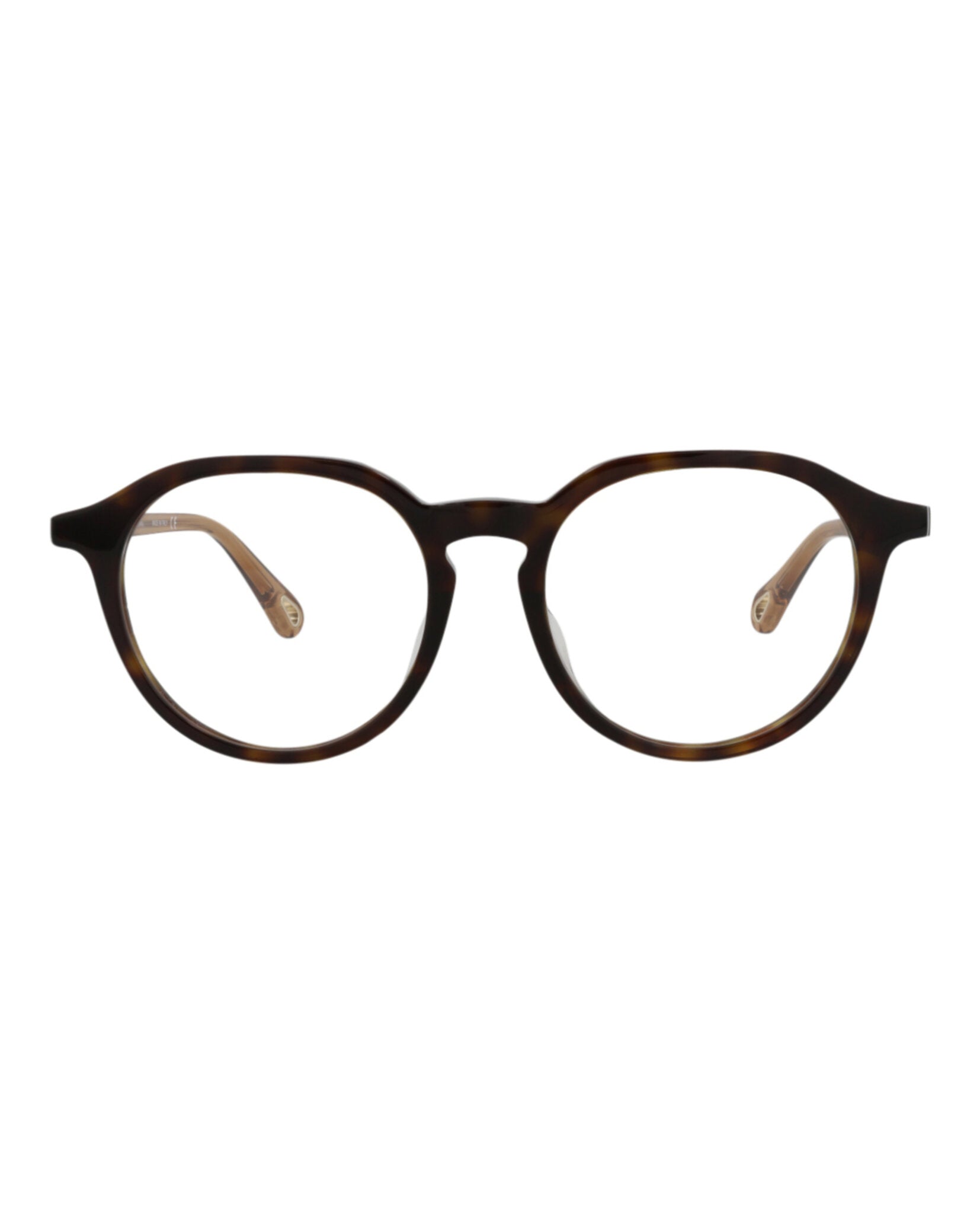 Chloé Chloé Womens Round/Oval Havana Brown Transparent Fashion Designer Eyewear