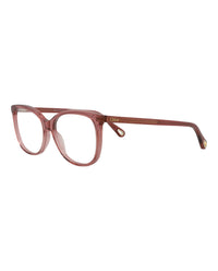 Chloé Chloé Womens Square/Rectangle Pink Pink Transparent Fashion Designer Eyewear