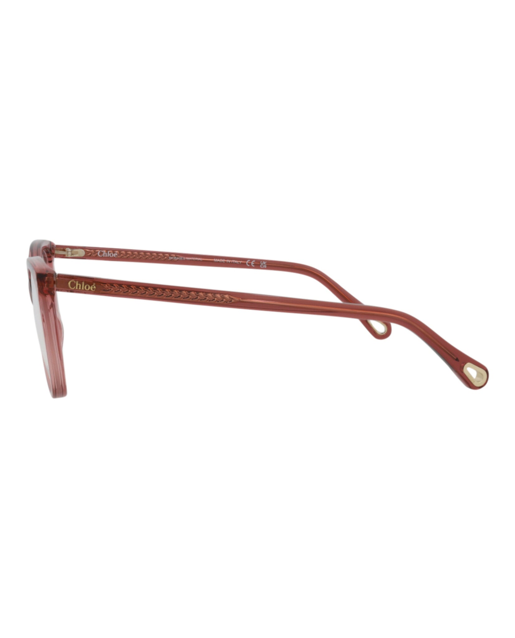 Chloé Chloé Womens Square/Rectangle Pink Pink Transparent Fashion Designer Eyewear
