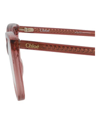 Chloé Chloé Womens Square/Rectangle Pink Pink Transparent Fashion Designer Eyewear