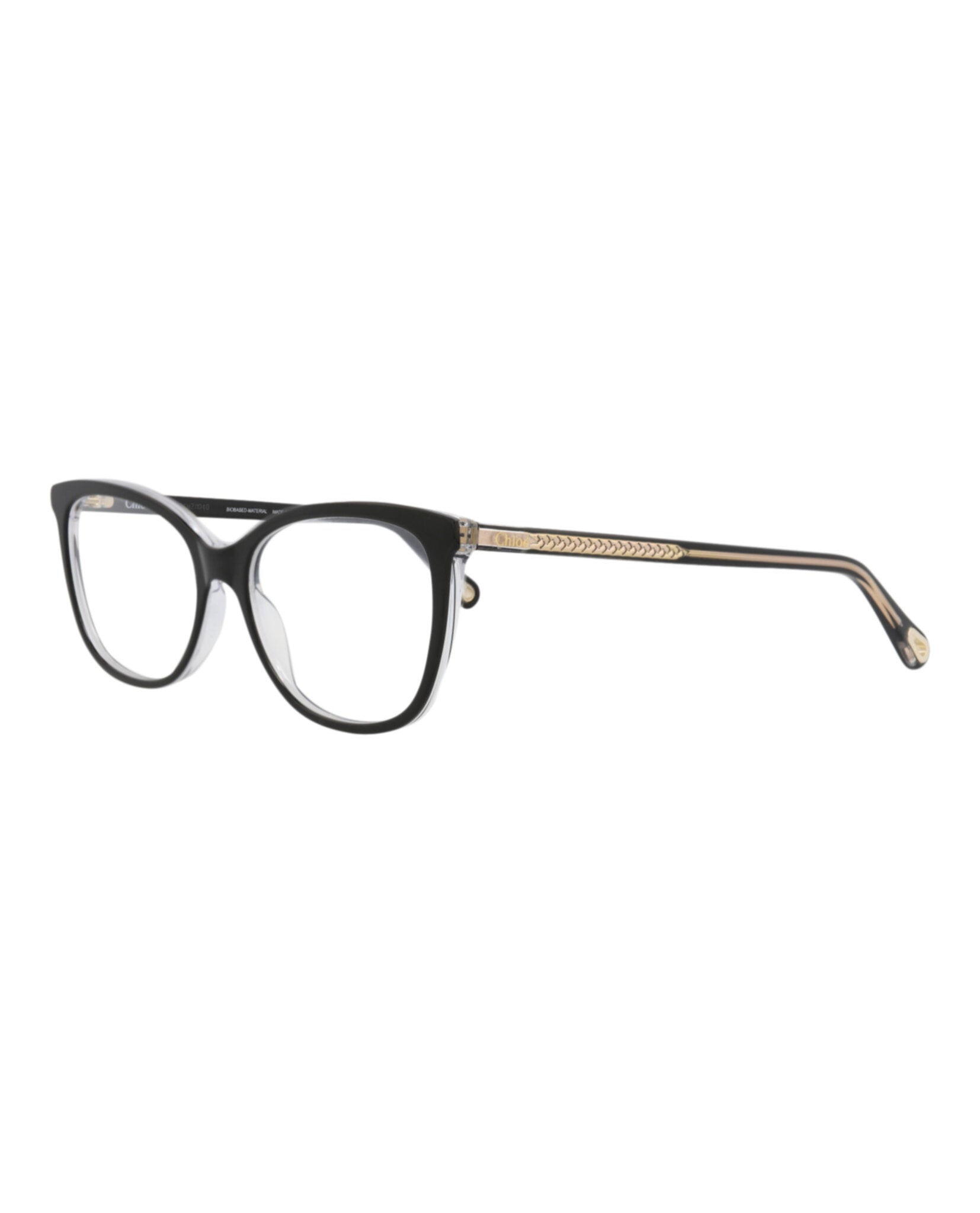 Chloé Chloé Womens Square/Rectangle Black Black Transparent Fashion Designer Eyewear
