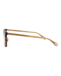 Chloé Chloé Womens Round/Oval Havana Brown Transparent Fashion Designer Eyewear