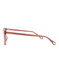 Chloé Chloé Womens Round/Oval Pink Pink Transparent Fashion Designer Eyewear