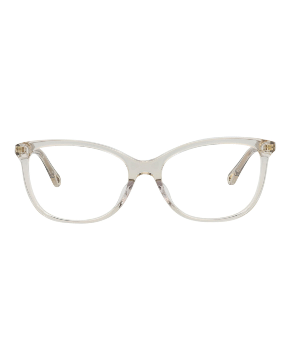 Chloé Womens Round/Oval Beige Beige Transparent Fashion Designer Eyewear