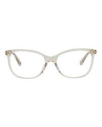 Chloé Womens Round/Oval Beige Beige Transparent Fashion Designer Eyewear