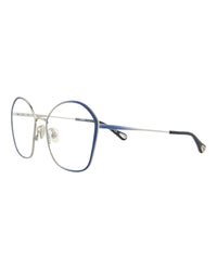 Chloé Womens Round/Oval Blue Blue Transparent Fashion Designer Eyewear