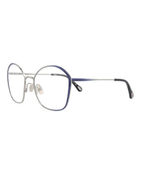 Chloé Womens Round/Oval Blue Blue Transparent Fashion Designer Eyewear