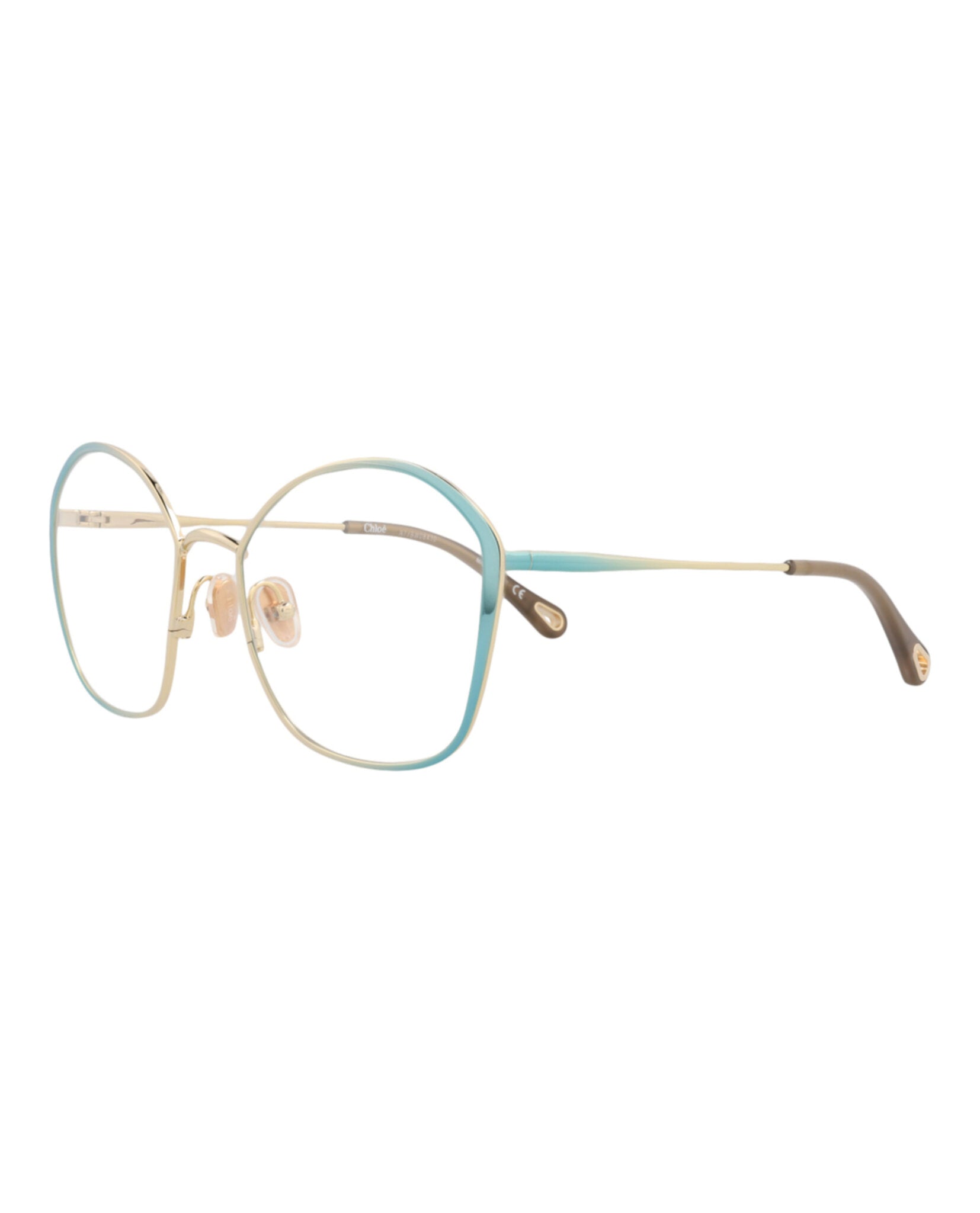 Chloé Womens Round/Oval Blue Blue Transparent Fashion Designer Eyewear