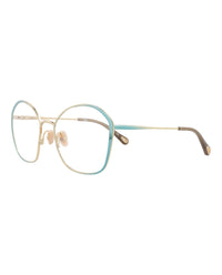 Chloé Womens Round/Oval Blue Blue Transparent Fashion Designer Eyewear