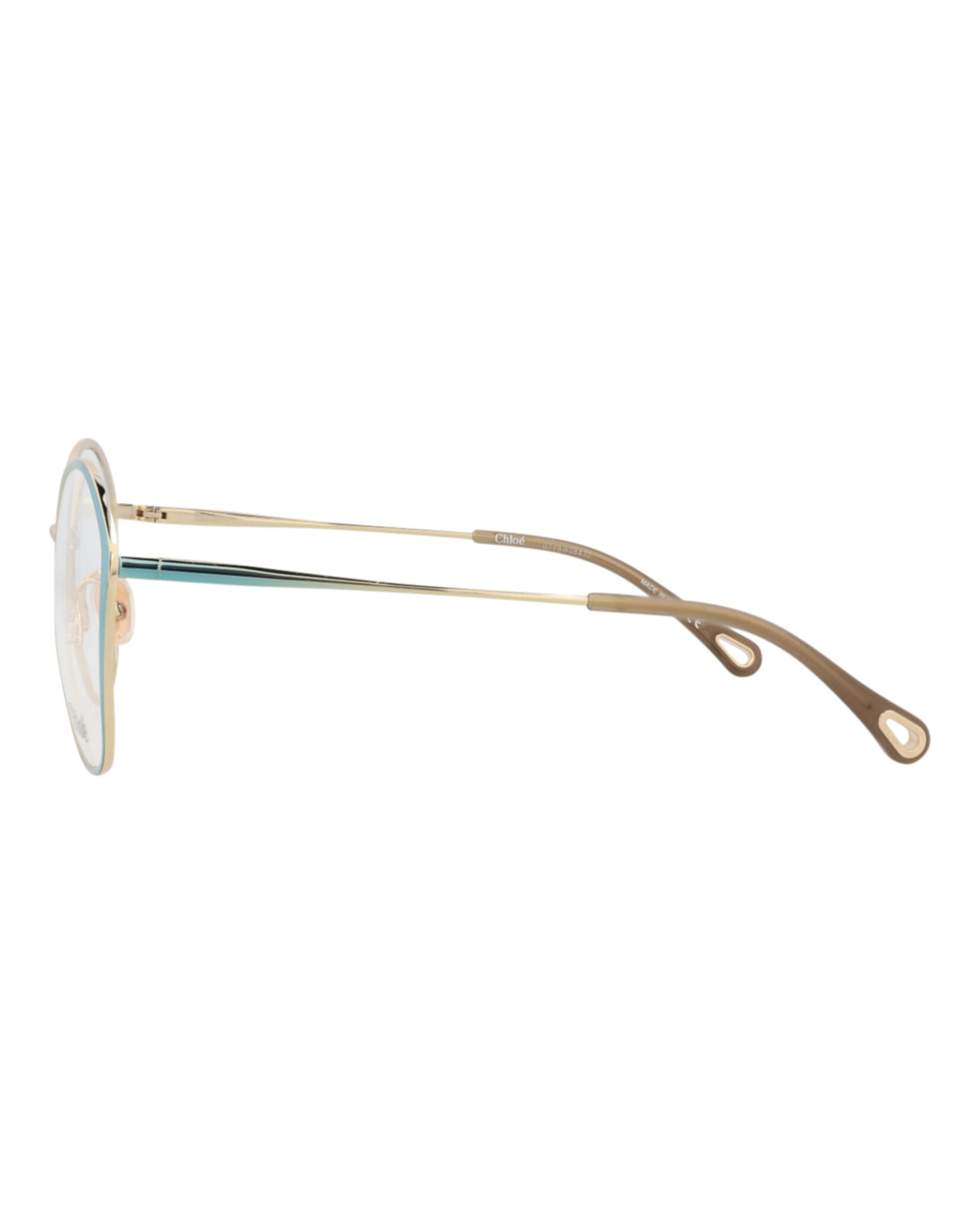 Chloé Womens Round/Oval Blue Blue Transparent Fashion Designer Eyewear