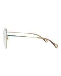 Chloé Womens Round/Oval Blue Blue Transparent Fashion Designer Eyewear