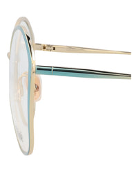 Chloé Womens Round/Oval Blue Blue Transparent Fashion Designer Eyewear