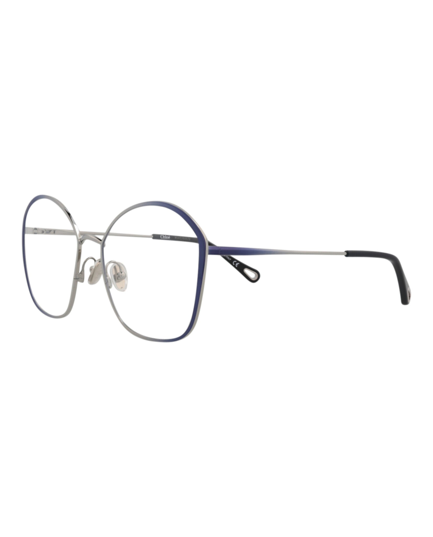 Chloé Womens Square/Rectangle Blue Blue Transparent Fashion Designer Eyewear
