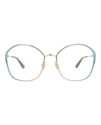 Chloé Womens Square/Rectangle Blue Blue Transparent Fashion Designer Eyewear