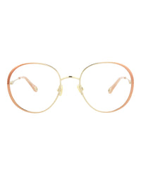 Chloé Womens Round/Oval Nude Nude Transparent Fashion Designer Eyewear