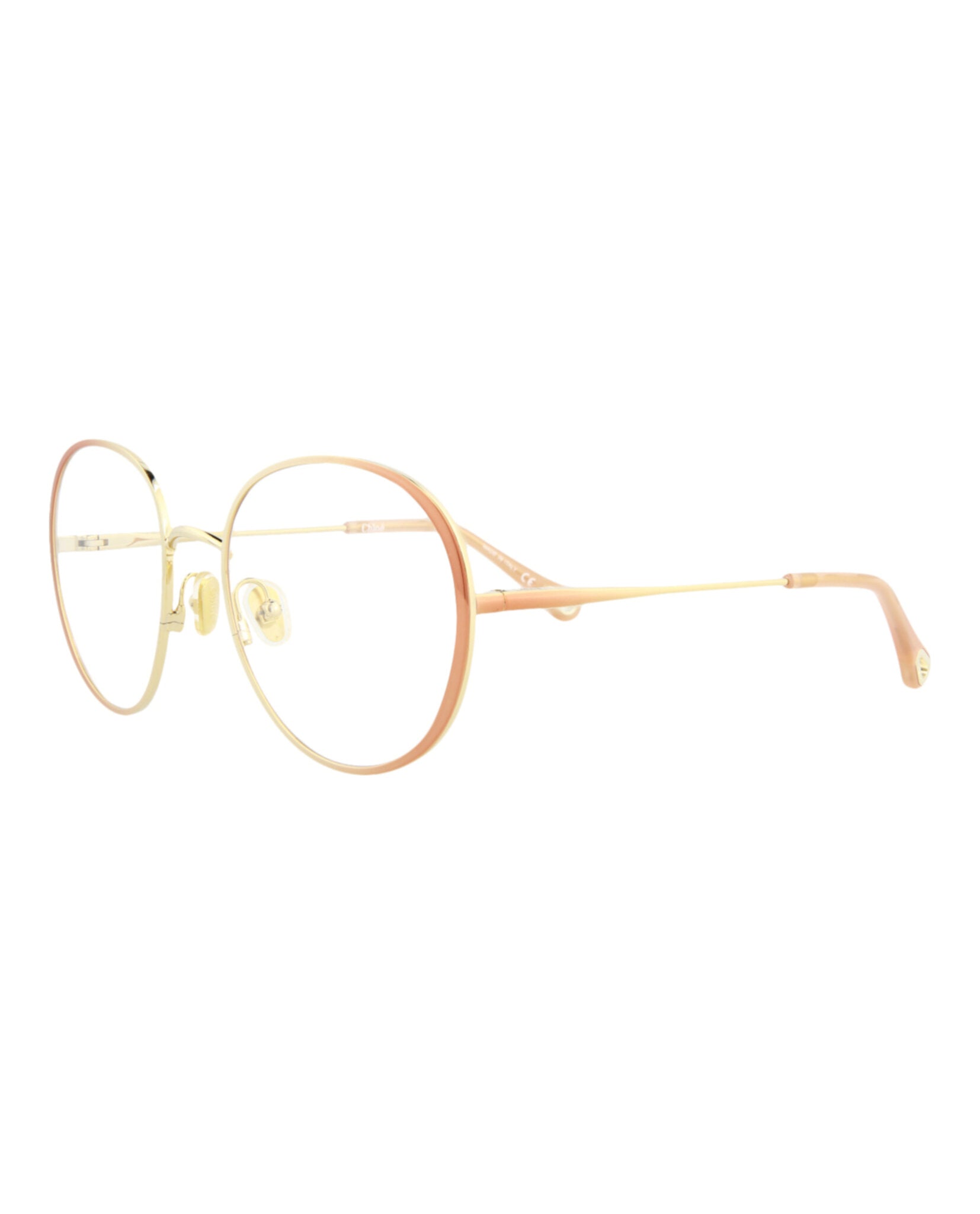 Chloé Womens Round/Oval Nude Nude Transparent Fashion Designer Eyewear