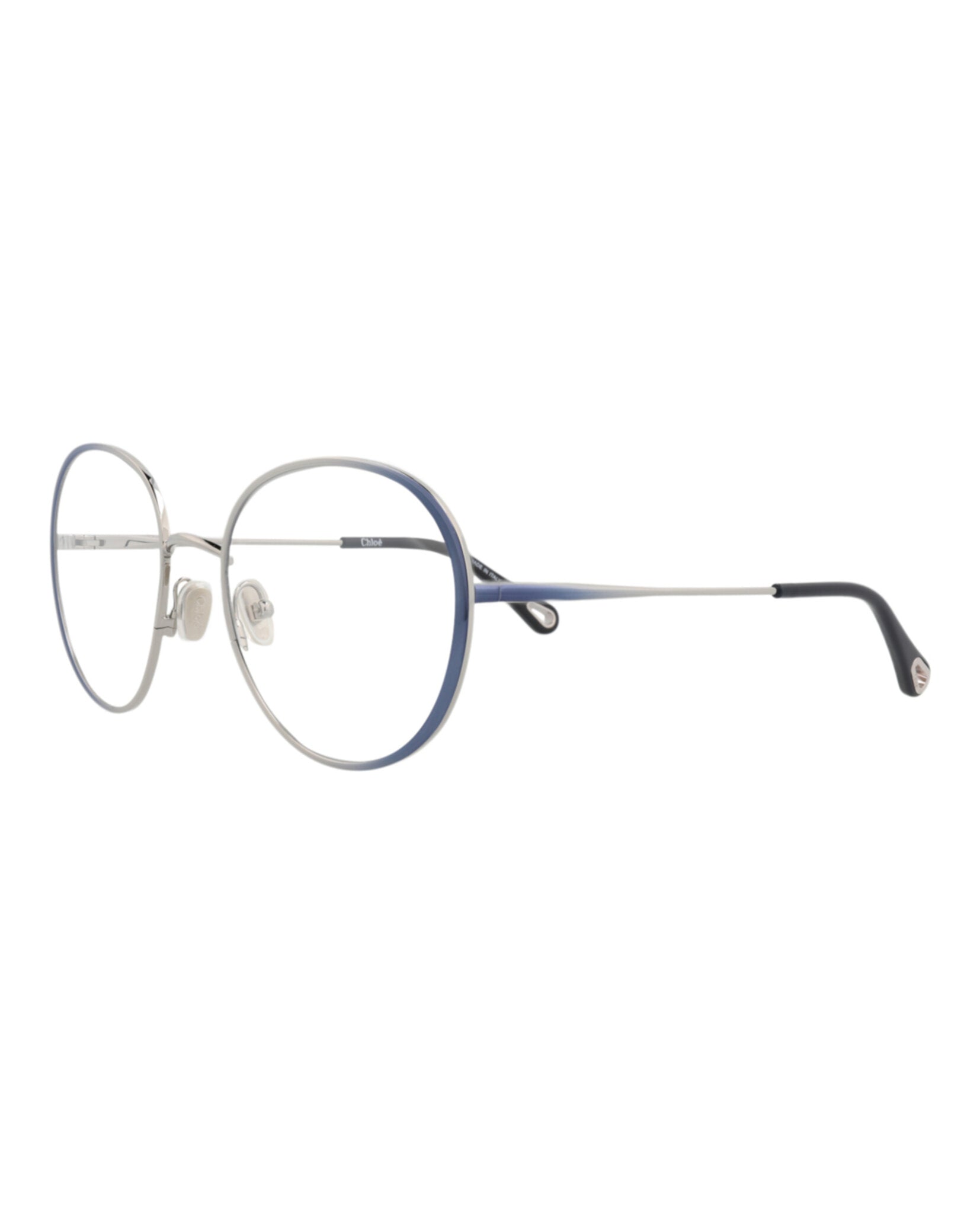 Chloé Womens Round/Oval Blue Blue Transparent Fashion Designer Eyewear
