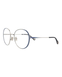 Chloé Womens Round/Oval Blue Blue Transparent Fashion Designer Eyewear
