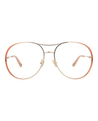 Chloé Womens Aviator Nude Nude Transparent Fashion Designer Eyewear