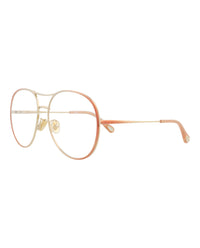 Chloé Womens Aviator Nude Nude Transparent Fashion Designer Eyewear